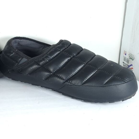 The North Face Men's Thermoball Traction US13 Black Insulated Mules V Slippers - Picture 7 of 16